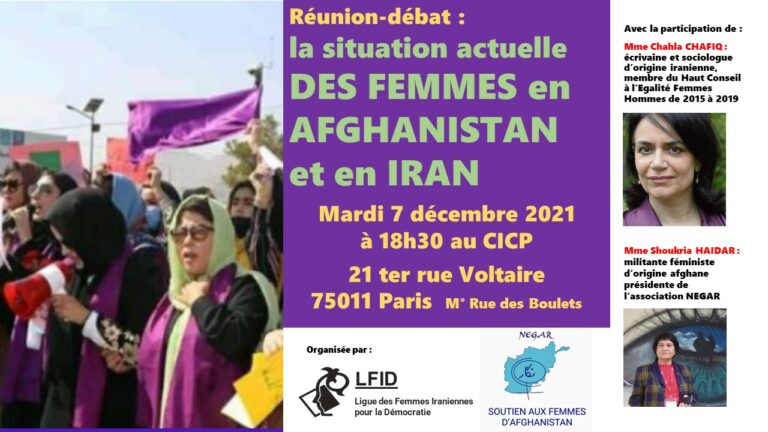 La situation des femmes en Afghanistan et en Iran