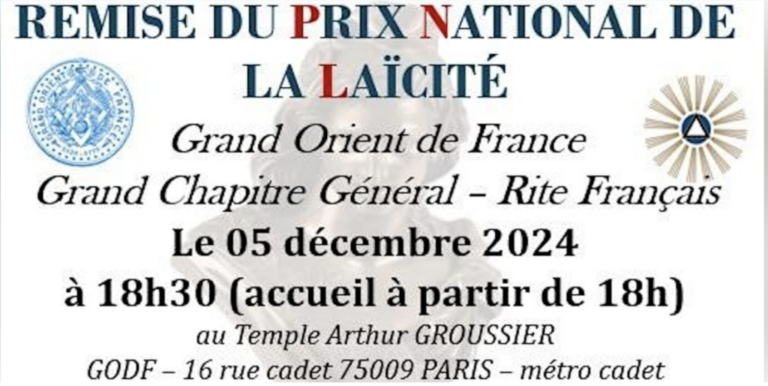 5 Décembre 2024 / GRAND ORIENT DE FRANCE